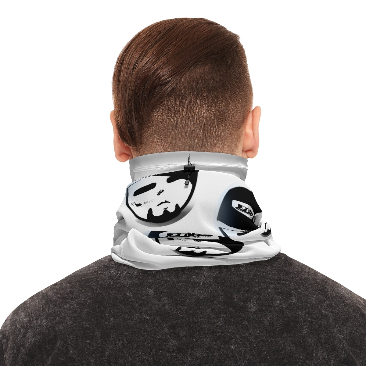 Winter Neck Gaiter With Drawstring