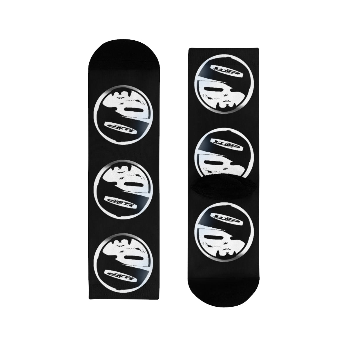 Black uncle pone Logo Branded Crew Socks (EU)