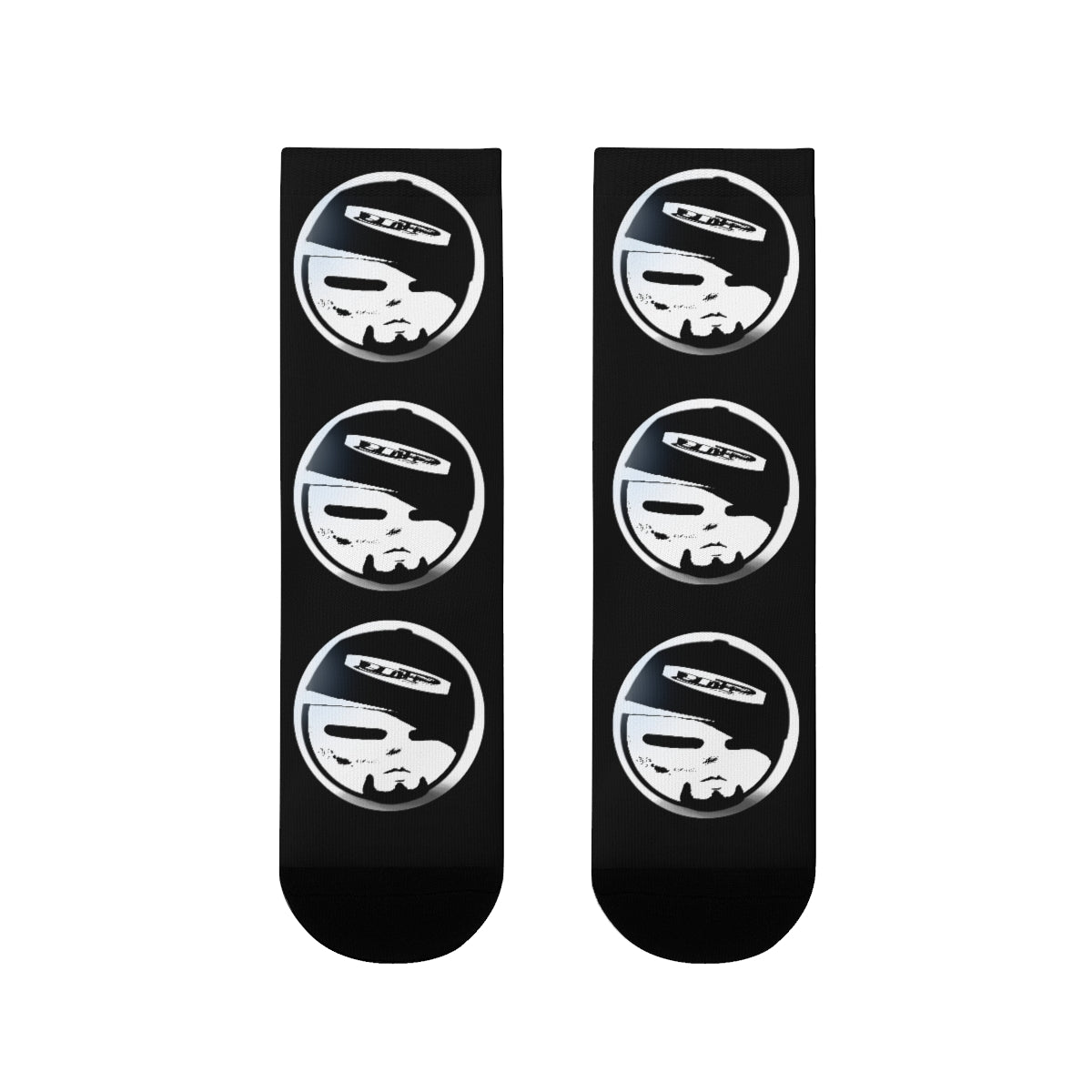 Black uncle pone Logo Branded Crew Socks (EU)