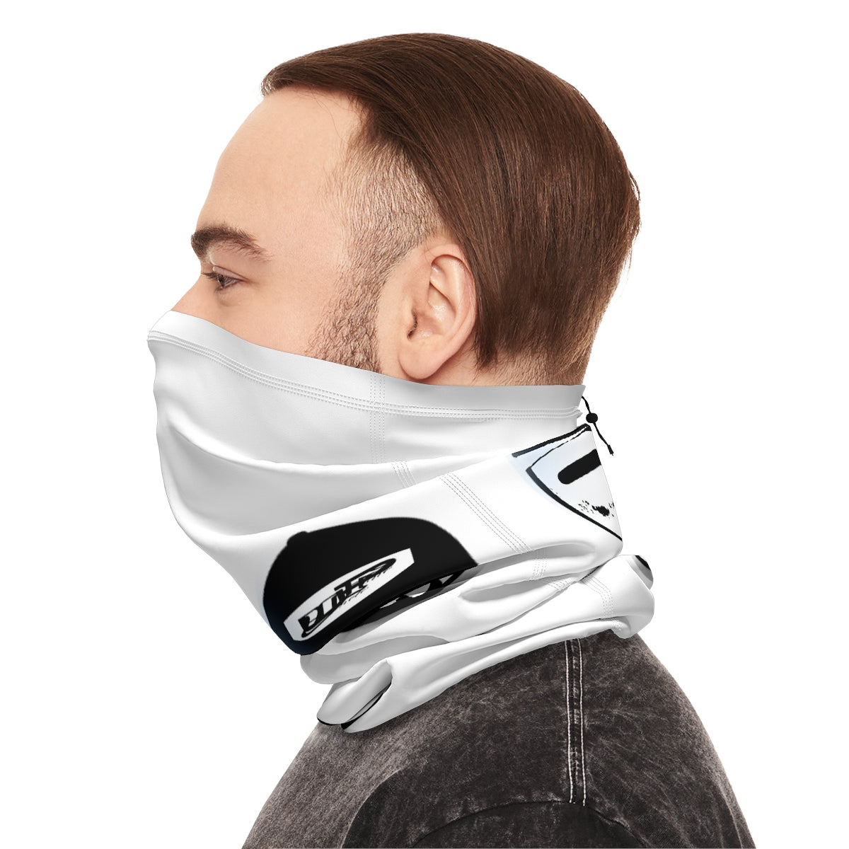 Winter Neck Gaiter With Drawstring