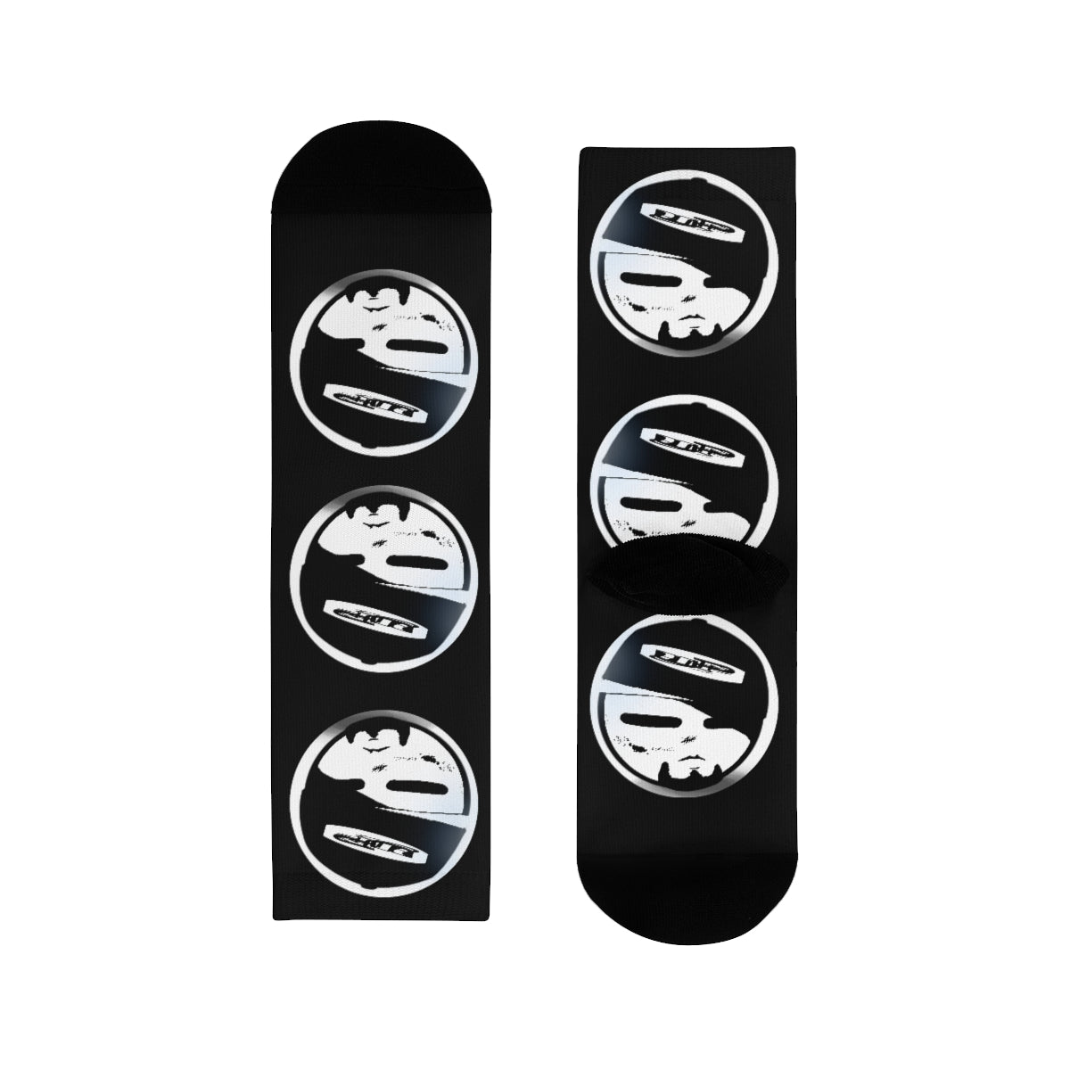 Black uncle pone Logo Branded Crew Socks (EU)