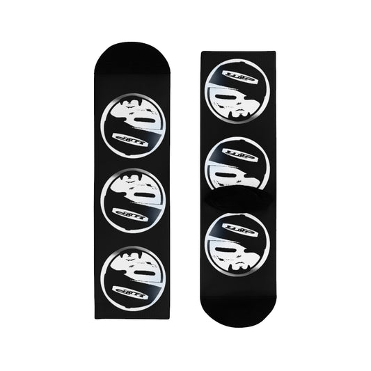 Black uncle pone Logo Branded Crew Socks (EU)